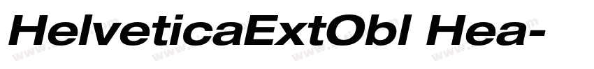 HelveticaExtObl Hea字体转换